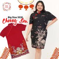 Gambar Cheongsam Dress Wanita Jumbo Baju Imlek Cheong Sam XXL - black A dari Pilonino Store undefined 1 Tokopedia