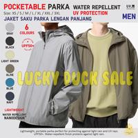 Gambar Men Pocketable Parka UV Protection Jaket Saku Hujan 3D Cut Pria UNIQLO - Navy, L dari LUCKY DUCK SALE undefined 1 Tokopedia