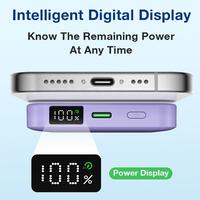 Gambar EYD JS36 10000mAh Magsafe Wireless Powerbank Magnetic PD 22.5W Fast Charging Power Bank Magsafe Original LED Power Display for iPhone and Android INFINIX SAMSUNG HUAWEI XIAOMI - 10000mAh White dari CV ESPRESSO undefined 3 Tokopedia