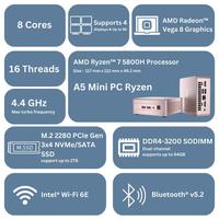 Gambar terbaru GEEKOM Mini A5 Mini PC AMD Ryzen 7 5800H 32GB RAM 512GB SSD Windows 11 - Bundle Wired, Ryzen 7 5825U dari Fantech Official Shop undefined 2 Tokopedia