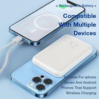 Gambar EYD JS36 10000mAh Magsafe Wireless Powerbank Magnetic PD 22.5W Fast Charging Power Bank Magsafe Original LED Power Display for iPhone and Android INFINIX SAMSUNG HUAWEI XIAOMI - 10000mAh White dari CV ESPRESSO undefined 5 Tokopedia