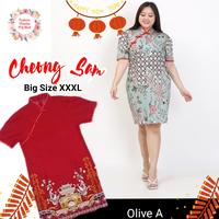 Gambar Cheongsam Dress Wanita Jumbo Baju Imlek Cheong Sam XXL - black A dari Pilonino Store undefined 4 Tokopedia