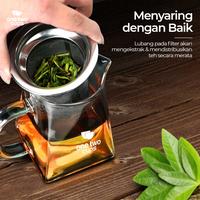 Gambar Teko Kaca Teh Kopi Minuman Rempah Tahan Panas Api Glass Teapot Dengan Saringan 350 ml 500 ml 750 ml 950 ml - 750ml dari Tosco Official undefined 5 Tokopedia