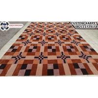 Gambar KARPET LANTAI CUSTOM MOTIF KOTAK-KOTAK WARNA COKLAT | CUSTOM BENTUK & UKURAN dari Cahaya Indo Surya undefined 1 Tokopedia