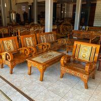 Gambar KURSI TAMU MINIMALIS CINCIN KAYU JATI JEPARA dari SHIMA JAYA FURNITURE undefined 1 Tokopedia