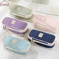 Gambar 3Y Angoo Collapsible Pencil Case kotak pensil aesthetic - Dark Grey dari Gwen Samira undefined 2 Tokopedia
