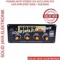 Gambar fzn KIT POWER SPEAKER AKTIF 12V AKI ACCU CAR AMPLIFIER MOBIL 12 VOLT V POWER AMPLI POWER ACTIVE MOBIL STEREO 12V DMS-570 STEREO DMS570 DMS 570 PLUS MP3 BLUETOOTH BT PLATINUM ASLI ORIGINAL fzn - TANPA MP3 dari m fauzansa undefined 5 Tokopedia