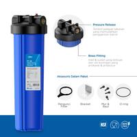 Gambar Paket Filter Air sumur/tandon/toren penguin & AIRI  20 inch housing saja - BLEU dari Tokonya Neesn undefined 3 Tokopedia
