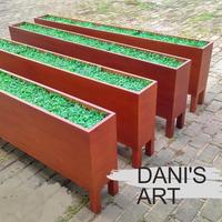 Gambar Planter box kayu/ Box tanaman/Kotak tanaman hias/ Partisi ruangan - Box + tanaman dari KIVO MART undefined 3 Tokopedia