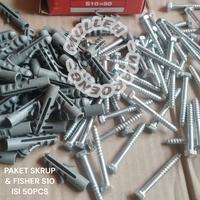 Gambar FISER SKRUP S10 / SCREW FISHER S10 10 MM ABU- ABU HARGA PER BOX 50 PCS dari MULLEHWAROENG undefined 1 Tokopedia