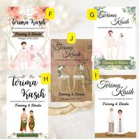 Gambar Hang Tag Souvenir Pernikahan Wedding Cetak Label Gantung untuk Hampers Pernikahan Cetak Kartu Souvenir Card - Filleo Land dari Filleo Land undefined 3 Tokopedia