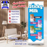 Gambar Banner Spanduk Biru Sticky Milk Keren Bahan Kuat - 60X160 CM dari vhan fariz undefined 1 Tokopedia