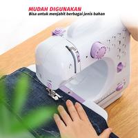 Gambar Mesin Jahit Mini Portabel Beckler's 505A12 Multifungsi Listrik dan Manual jarum Tunggal 12 Jenis Pola Jahitan Pakaian dengan LED - Mesin Portable  dari Ibu Makmur20 undefined 3 Tokopedia