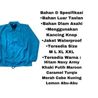 Gambar JACKET COACH / JACKET PARASUT CUSTOM SATUAN  TERLARIS  DESAIN SESUKAMU SIZE M - XXL UNISEX - LOGO, M dari Mashrf Official undefined 2 Tokopedia