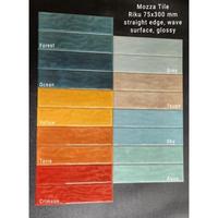 Gambar Subway Tile Keramik MOZZA TILE Riku Ocean 7,5x30 - beli 1 keping dari Indah Keramik Jakarta undefined 2 Tokopedia