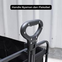 Gambar VLTX Troli Barang Lipat Camping Cart Portable 6.7 Inch with Table with Brake - VLT-8 - Black dari caf ina outdoor undefined 5 Tokopedia