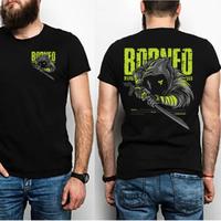 Gambar BAJU PRIA KAOS BURUNG MOTIF MANDAU BORNEO DISTRO - Putih, XL dari boowshop undefined 1 Tokopedia