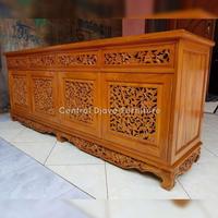 Gambar Buffet Nakas Bufet Palembang Ukir Ukiran Kayu Jati Furniture Jepara - Multicolor dari roro03shop undefined 3 Tokopedia