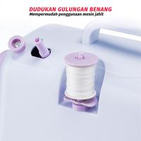Gambar Mesin Jahit Mini Portabel Beckler's 505A12 Multifungsi Listrik dan Manual jarum Tunggal 12 Jenis Pola Jahitan Pakaian dengan LED - Mesin Portable  dari Ibu Makmur20 undefined 5 Tokopedia