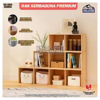 Gambar - Rak buku serbaguna 4 tingkat Susun Hitam Atau Cream Murah - - RakMejaWhite dari DAPUR MAMACHI. undefined 4 Tokopedia