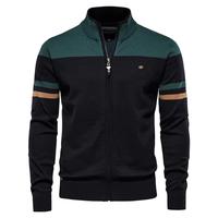 Gambar Sweater Jaket Zipper Rajut Slim Fit Pria Outer Jacket Knit Sporty Cowok Korean Style - Orange dari Mr Brodie undefined 4 Tokopedia