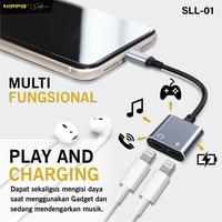 Gambar HIPPO Kabel SPLITTER SLL-01 2in1 Lightning to Lightning + Lightning Coverter PUBG Charger+ Headset Open Mic iPhone 6 7 8 x 11 12 13 mini Pro Promax ELITE MCB-01 CHARGING BOX RETRACTABLE KABEL FAST CHARGING C TO C 60W 8 in 1 MULTIFUNCTIONAL STORAGE SET BOX dari ILO Id undefined 5 Tokopedia