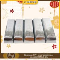 Gambar Kim tiau perak / Batangan OPP besar perak impor 5 pcs/set (14.5x5 cm) dari Toko Adhiraja undefined 1 Tokopedia