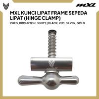 Gambar MXL Kunci Lipatan Sepeda Lipat Hinge Clamp Alloy Frame Stainless - Silver dari MXL Sports Indonesia undefined 3 Tokopedia