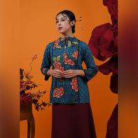 Gambar NONA RARA - Vira Encim CNY T3637, Baju kerja blouse batik wanita modern - S dari Nona Rara Batik undefined 2 Tokopedia