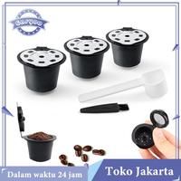 Gambar PRODUK UNGGULAN!! 1 Set Refillable Coffee Capsule Stainless Steel Reusable Refill Kapsul For Nespresso Mesin - 1set dari Ghanitronik undefined 1 Tokopedia