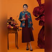 Gambar NONA RARA - Vira Encim CNY T3637, Baju kerja blouse batik wanita modern - S dari Nona Rara Batik undefined 5 Tokopedia