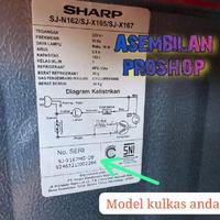 Gambar PRODUK UNGGULAN!! tutup freezer kulkas sharp 1 pintu buka atas original 100% - AT - BUKA ATAS, P = 39 L = 20 dari Ghanitronik undefined 2 Tokopedia