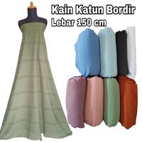 Gambar Kain Katun Bordir Lebar 150cm - black, harga per meter dari toko kain iona undefined 1 Tokopedia