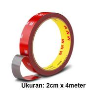 Gambar Double Tape 3M Foam Merah 2 Cm X 4.5 Meter Acrylic High Quality / 3M Merah Terlaris dari GearWorkss undefined 1 Tokopedia