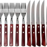 Gambar Tramontina garpu pisau steak / steak fork and spoon original dari Rumah-Kay undefined 2 Tokopedia