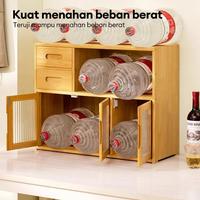 Gambar Terlaris Rak Mangkok Dapur Rak Gelas Piring Lemari Piring Kayu Rak Dapur Tertutup Rak Piring Lemari kecil dari UUTAMIIE undefined 5 Tokopedia