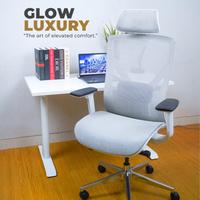 Gambar GLOW Luxury Kursi Premium Ergonomis Untuk Kantor Gamer Mesh Abu-Abu Bergaransi/Kursi Kerja/Kursi Manajer/Kursi Santai/Kursi belajar dari Kursi Premium undefined 1 Tokopedia