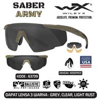 Gambar WILEY X KACAMATA RIDING TACTICAL SUNGLASSES 3 LENSA SABER ARMY 63739 Terlaris dari Lioradio undefined 1 Tokopedia