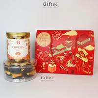 Gambar HAMPERS IMLEK KUE KERING SNACK CNY HAMPERS COOKIES COOKIE SNACKS HANDUK TOWEL CAKE GIFT BOX KADO HADIAH CHINESE NEW YEAR GONG XI FA CAI HAPPY LUNAR SELAMAT TAHUN BARU CHINA PARSEL PARCEL SINCIA NAGA SOUVENIR MEWAH MURAH BY GIFTEE ID - HAMPERS 1 dari TOKO 88 SELLER undefined 5 Tokopedia