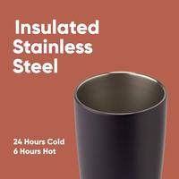 Gambar Owala SmoothSip, Stainless Steel Coffee Tumbler, 20-oz - Grey/Navy (Telescope Tales) dari Bambini Corner Official undefined 5 Tokopedia