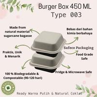 Gambar Bagasse Korean Kotak Bento Burger Cake Lunch Box Cake Tart Mini 003 - 003/ putih dari Safeco Packaging undefined 3 Tokopedia