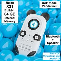 Gambar Ruizu X31 Panda 64GB Internal Memory Bluetooth 5.0 Speaker Type-C DAP MP3 Kids Digital Music Player Anak Versi Terbaru 2025 Bentuk Lucu Imut Cocok Jadi Kado Hadiah - Ruizu X31 dari Digitalworld undefined 3 Tokopedia