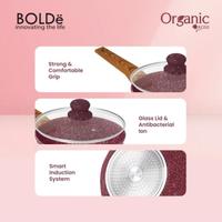Gambar Bolde cookware set organic 5pcs wajan penggorengan/panci susu (sauce pan 18cm+glass lid,wok pan 24cm+glass lid,fry pan 22cm) - green dari BR olshop.id undefined 2 Tokopedia