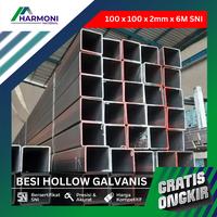 Gambar Harga Besi Hollow Galvanis 10x10 Cm (100 x 100) Tebal 2mm Panjang 6 Meter Per Batang Holo Berat dan Ukuran Per Batang Sesuai Spek dari HARMONI MATERIAL undefined 1 Tokopedia