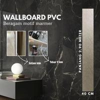 Gambar [2.95METER x 40 CM] Wallboard PVC Marmer Kayu Hiasan Dinding/ Wall Board Motif dan Polos Papan Panel Dinding PVC Marmer High Quality dari enok kamari sereH61 undefined 3 Tokopedia