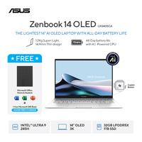 Gambar Asus Zenbook 14 OLED UX3405CA (Ultra 9-285H|RAM 32GB|SSD 1TB|TouchScreen|Win11|OHS24+365) - Silver dari ASUS ID undefined 1 Tokopedia