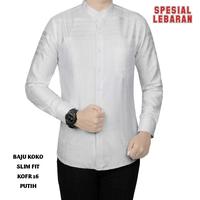 Gambar BAJU KOKO PRIA KEMEJA KOKO PRIA PUTIH SLIM FIT PREMIUM BK10 dari LinaBatikDistro undefined 1 Tokopedia