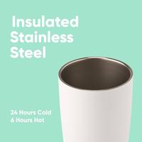 Gambar Owala SmoothSip Stainless Steel Coffee Tumbler, 20-oz - Grey/White (Cloudscape) dari Bambini Corner Official undefined 3 Tokopedia