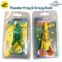 Gambar Crazy Duck & Thunder Frog Utecate Soft Lure Top Water | Umpan Mainan Pancing Casting Apung - Crazy Duck dari Raja Pancing Ampera undefined 1 Tokopedia