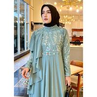 Gambar dress lovely salsa zania Carlina gown premium HQ by aura hijab - lovely hitam dari Adorn Closet id undefined 5 Tokopedia